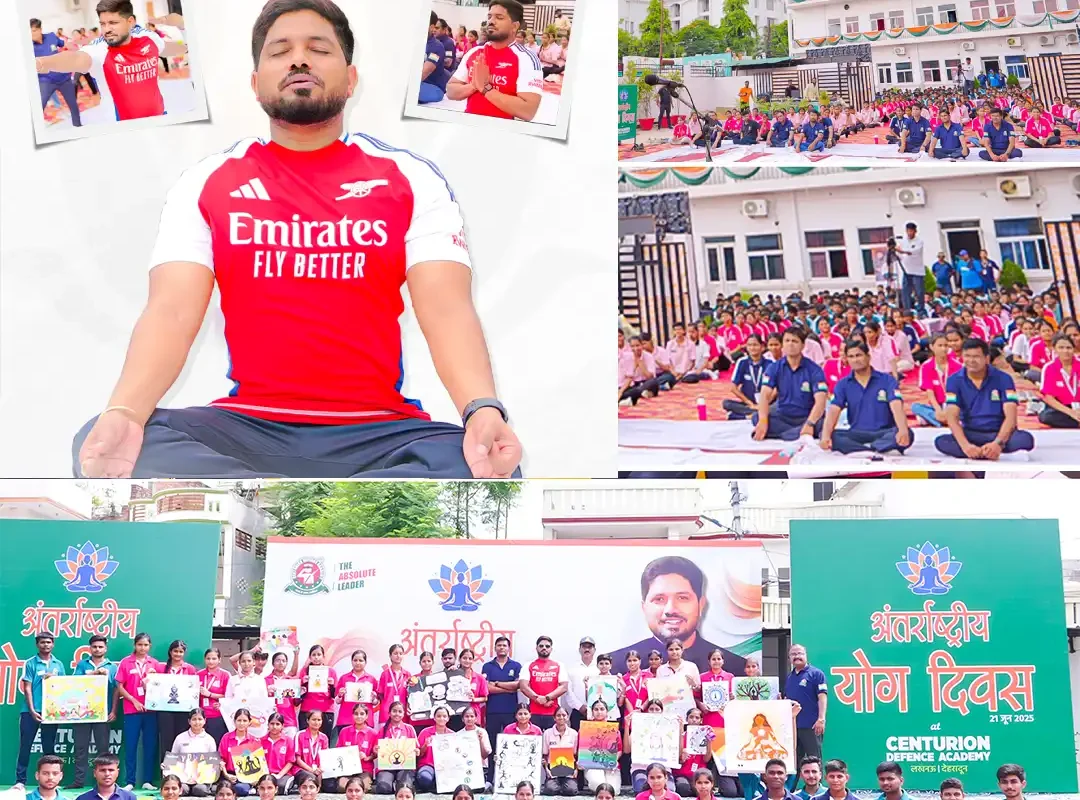 Centurion Defence Academy celebrated Yoga Day