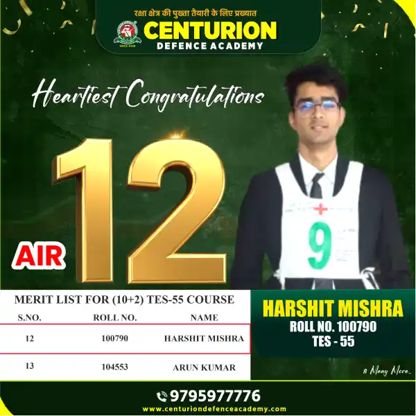 TES-55 AIR 12 Harshit Mishra