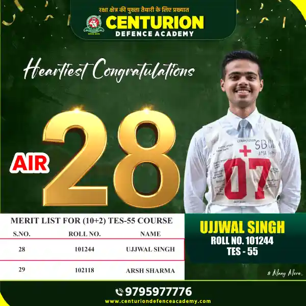 TES-55 AIR 28 Ujjwal Singh