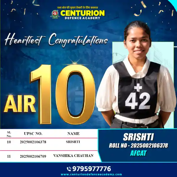 Srishti AFCAT AIR 10 Coaching