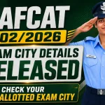 AFCAT 2 2026 Exam City